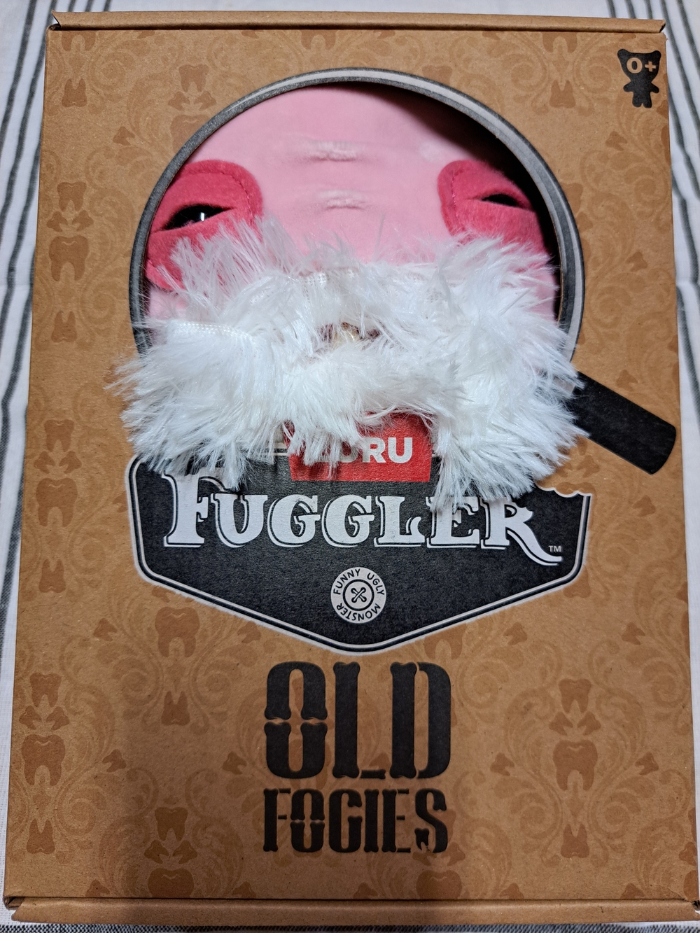 Fuggler Old Fogies Pink Plush Toy with White Beard